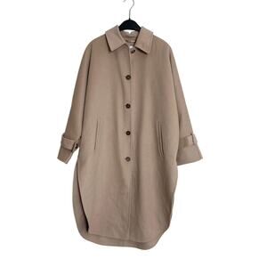 REISS Carmen Blindseam Wool Blend Cape Coat in Camel Size XS/S New with tags